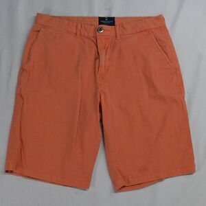 American Eagle 30 x 9"‎ Orange Cotton Flat Front Prep Mens Chino Shorts